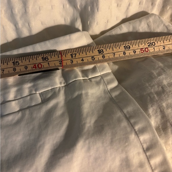 Talbots White Bermuda Shorts Tailored Knee-Length Size 16 - Picture 6 of 7